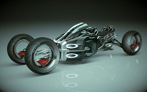 3D T Bike Four Wheel 06