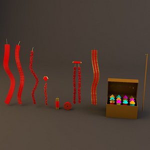 3D Chinese Firecrackers