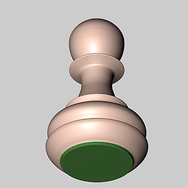 Peão de Xadrez Preto Modelo 3D - TurboSquid 2137989