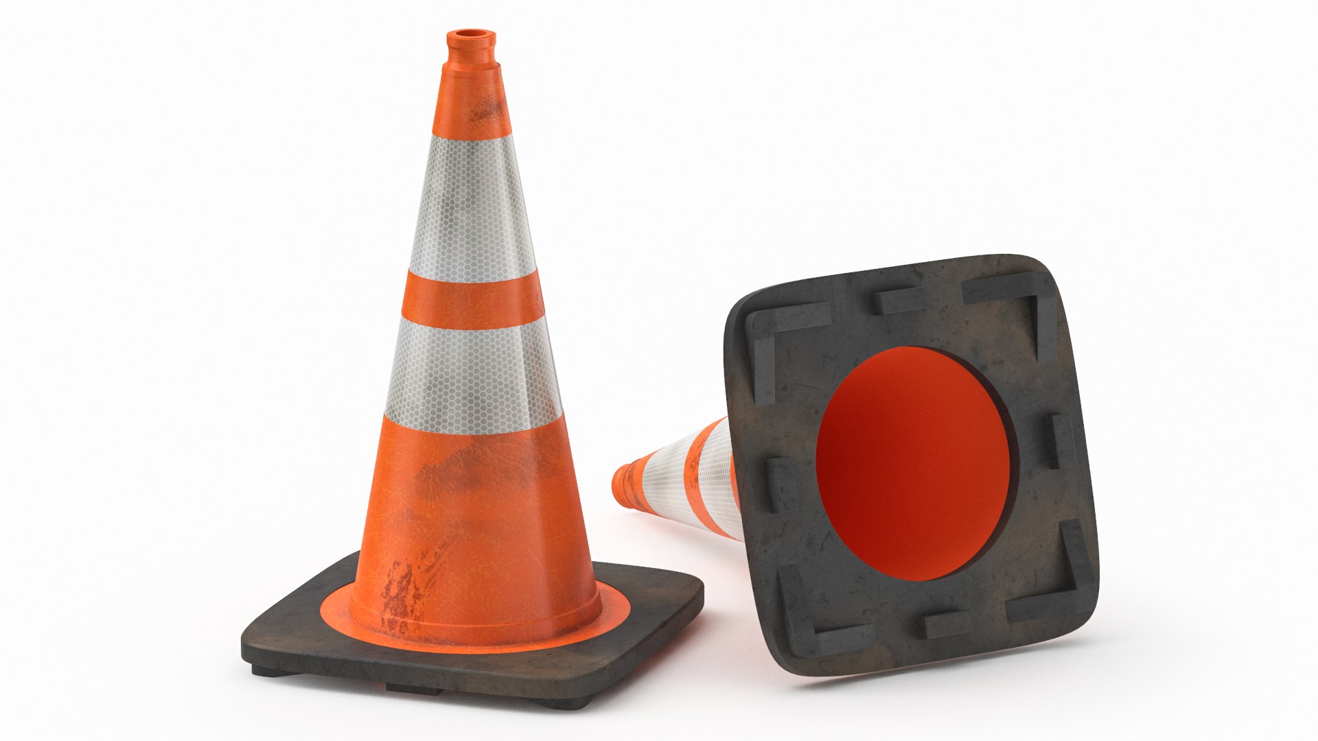 Traffic Cone 02 3D Model - TurboSquid 2045542