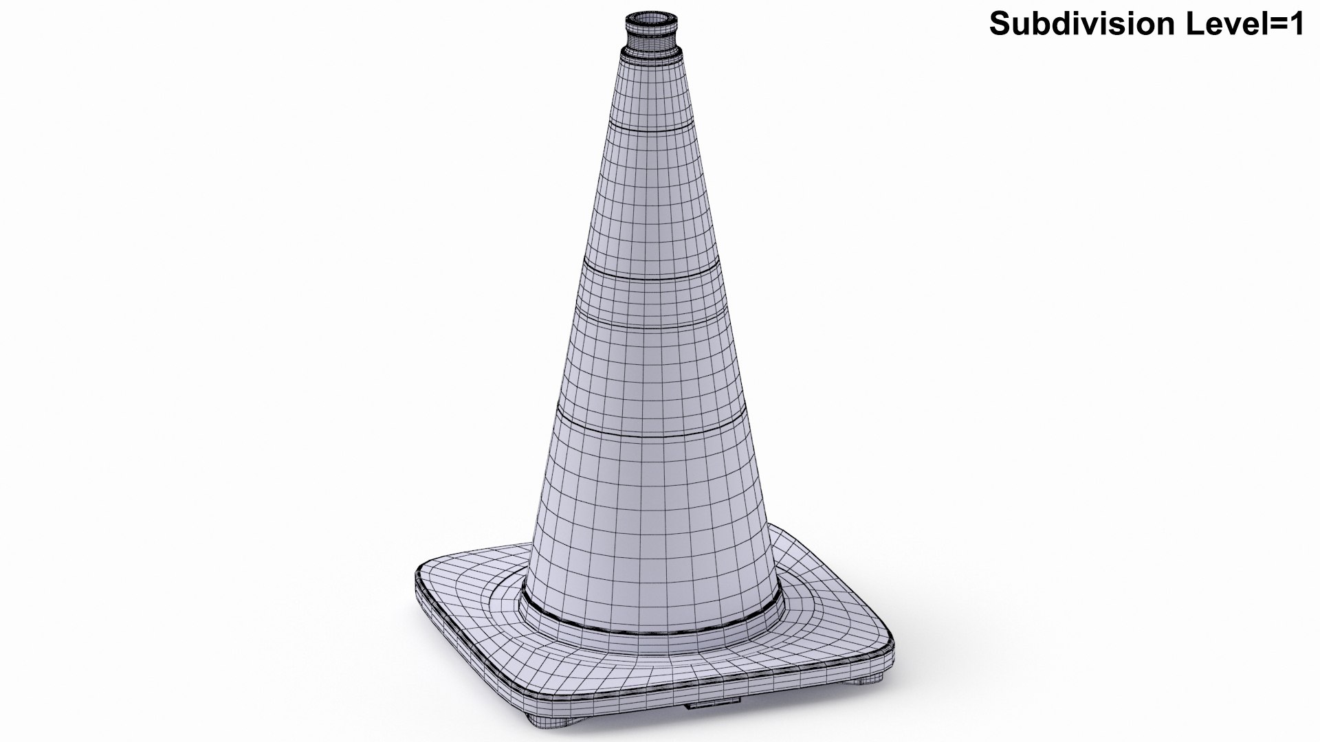 Traffic Cone 02 3D Model - TurboSquid 2045542