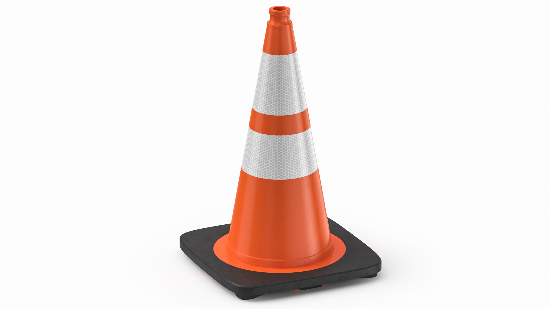 Traffic Cone 02 3D Model - TurboSquid 2045542