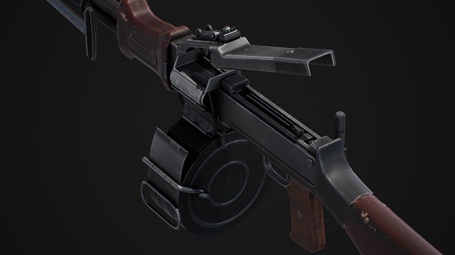 3D RPD Machine Gun - LowPoly Mobile Ready - TurboSquid 2070955