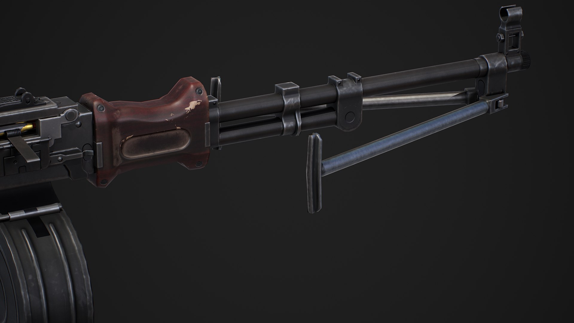 3D RPD Machine Gun - LowPoly Mobile Ready - TurboSquid 2070955
