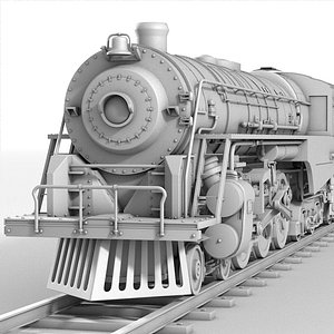 3ds realistic berkshire steam locomotive