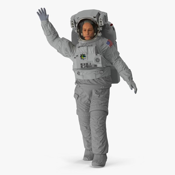 NASA Astronaut Extravehicular Mobility Suit Rigged 3D