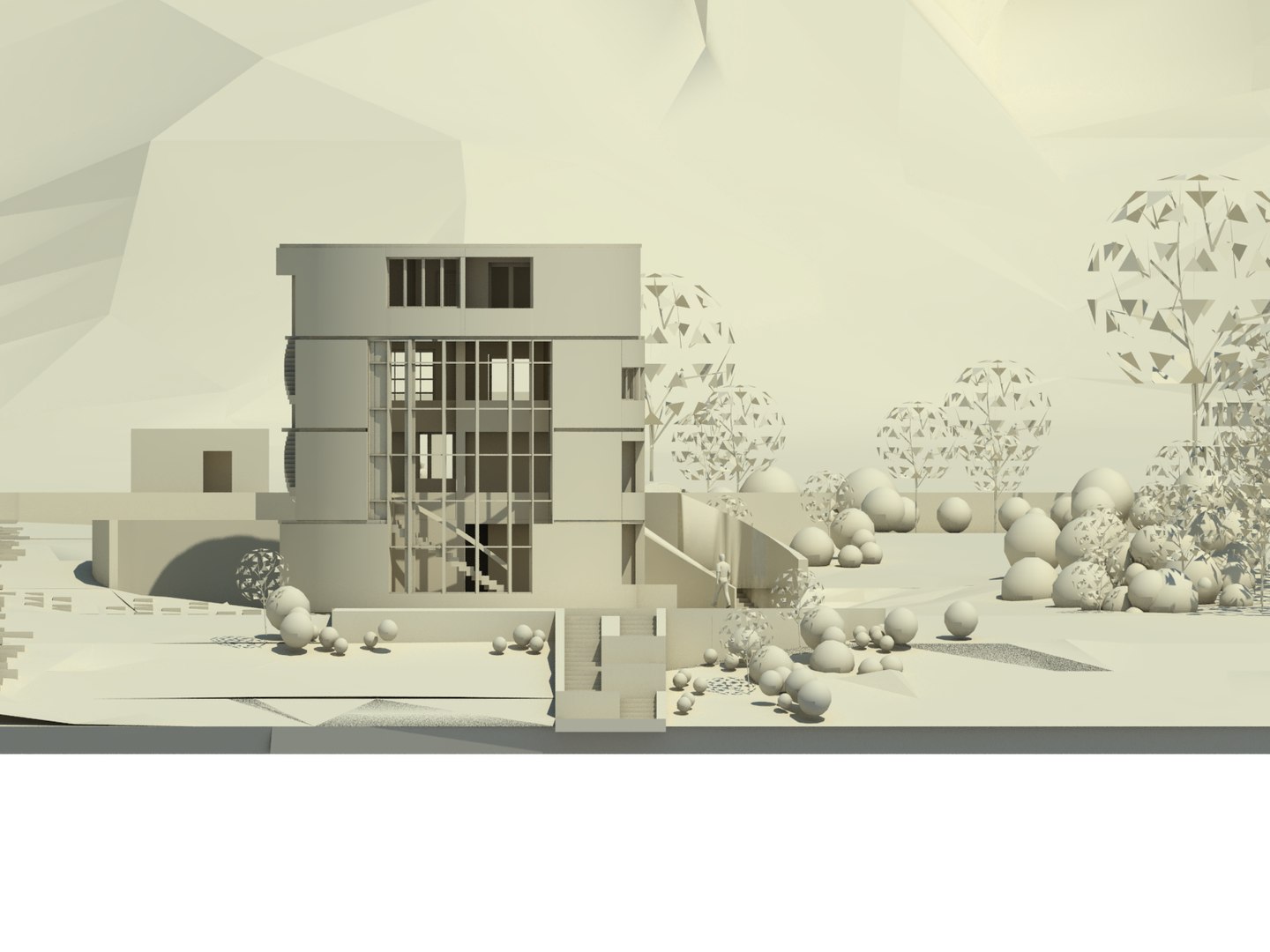 Single Residence Solid Form 3D Model - TurboSquid 1150948