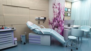 3D doctor clinic interior model