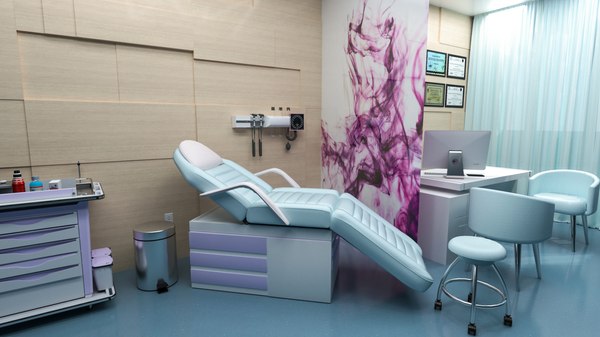 modelo 3d Interior elegante de la clínica general del consultorio del  médico - TurboSquid 1670807