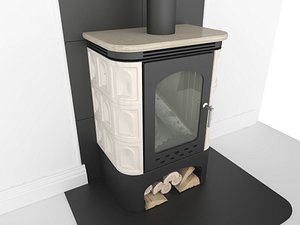 3d fireplace model