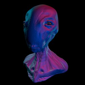 3D Alien Head