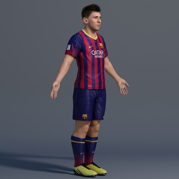 messi body 3d max