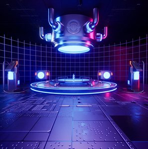 3D UE5 Sci-fi Lighting Studio