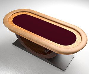 poker table 3D model