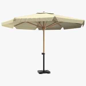 Detailed Patio Umbrella Beige