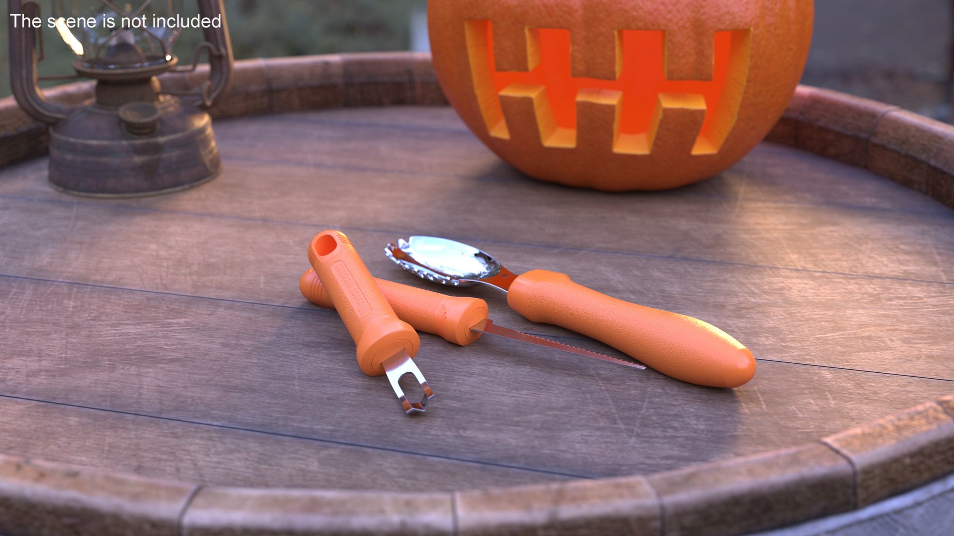 3D Pumpkin Carving Kit Model - TurboSquid 2189416