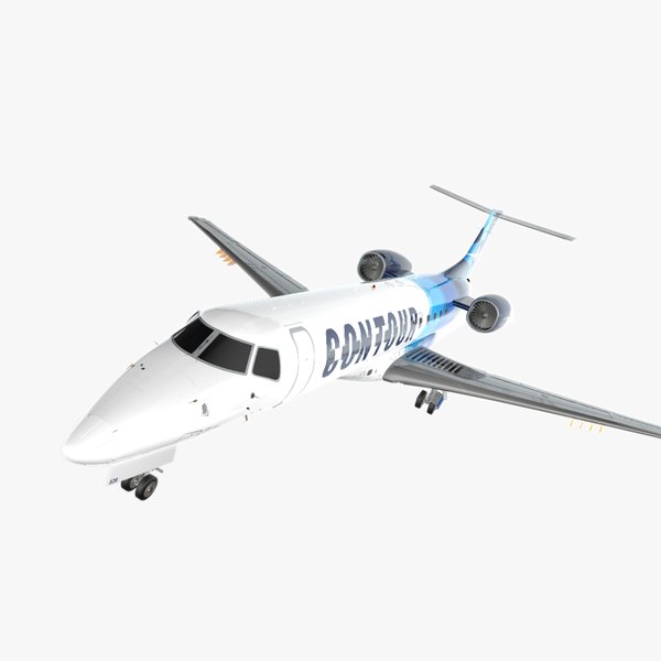 modelo 3d N11526 Contour Airlines Embraer ERJ-135LR L2397 - TurboSquid ...