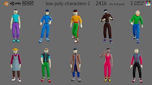 3D model characters-1