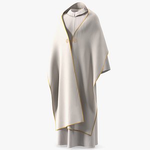 Humeral Veil Vestment with Gold Cross Embroidery