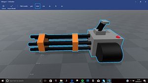 3D minigun gun model