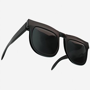 black sunglass 3D model