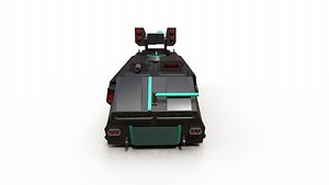 3D Low poly APC Truck with 4K PBR Texture