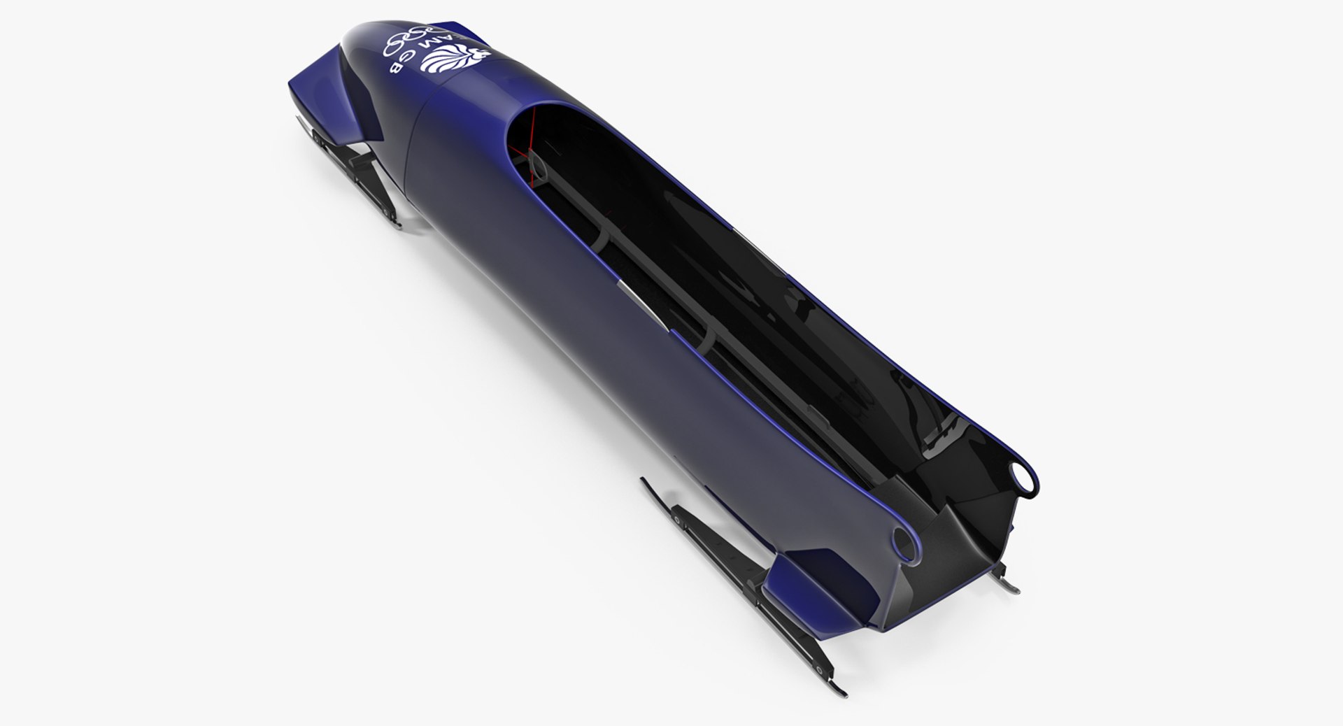 Bobsled Four Person Team GB 3D model preview
