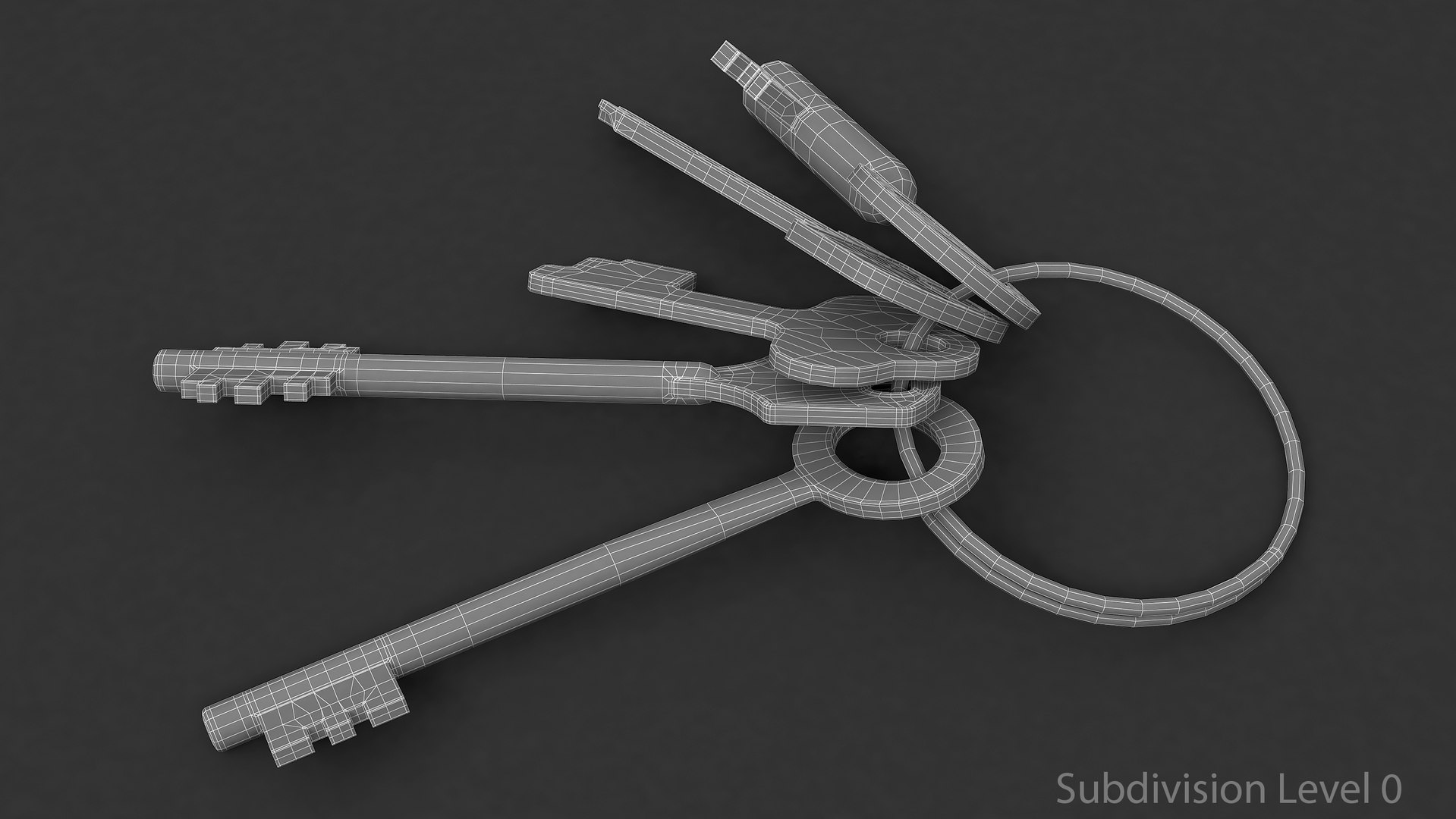 3D Keys with keychain A https://p.turbosquid.com/ts-thumb/XN/ipDSyV/V6/wire_b1/jpg/1724493033/1920x1080/fit_q87/076e9ff38dff707b9c93f3480c545a9f9631f357/wire_b1.jpg