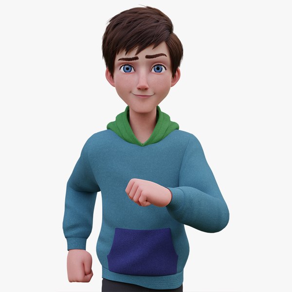 Teen BoyRig 3D model