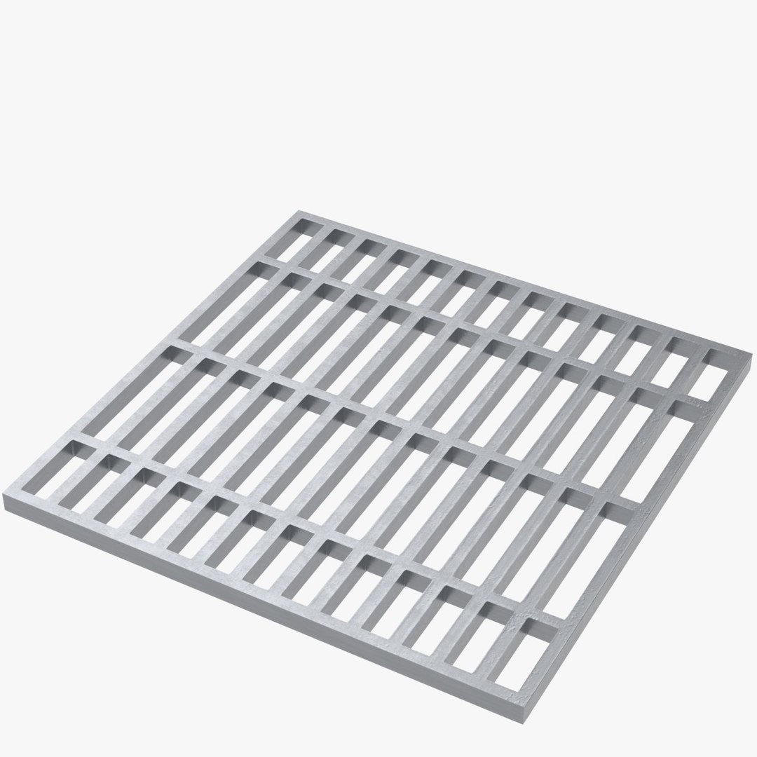 Sewer Grate 4 3d Model Turbosquid 2141082