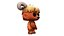 Funko Style Horned Beast  Printable STL Figurine 3D model