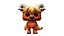 Funko Style Horned Beast  Printable STL Figurine 3D model