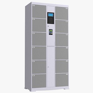 Smart Locker Grey 3D model