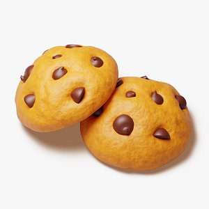 Chocolate Chip Cookie 3D model