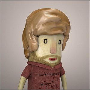 hipster character c4d