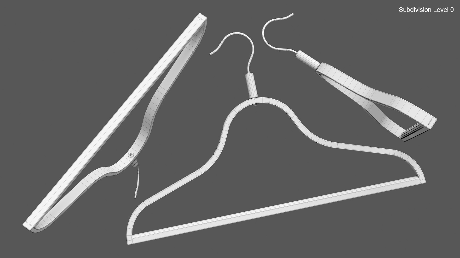6 Clothes Hangers model TurboSquid 2087782