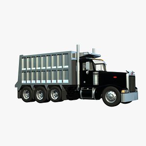 3d model 377 dump truck