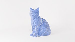 3D model Low Poly Cat polygonal Low-poly 3D model Low-poly 3D model