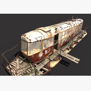 3D model Abandoned Riverside -Waterside Tram