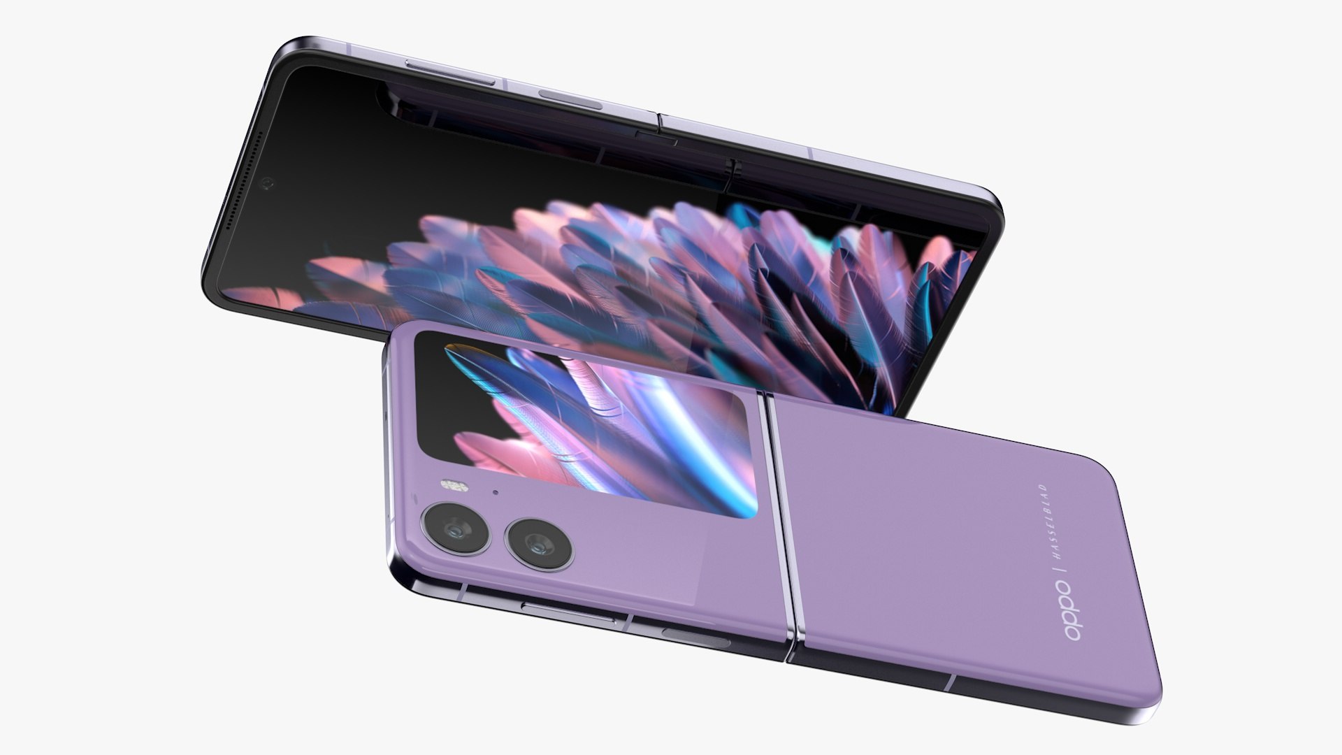3D OPPO Find N2 Flip Violet Model - TurboSquid 2009992