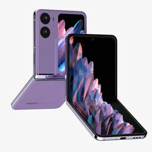 3D OPPO Find N2 Flip Violet model