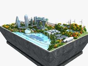 3D Sand Table of City