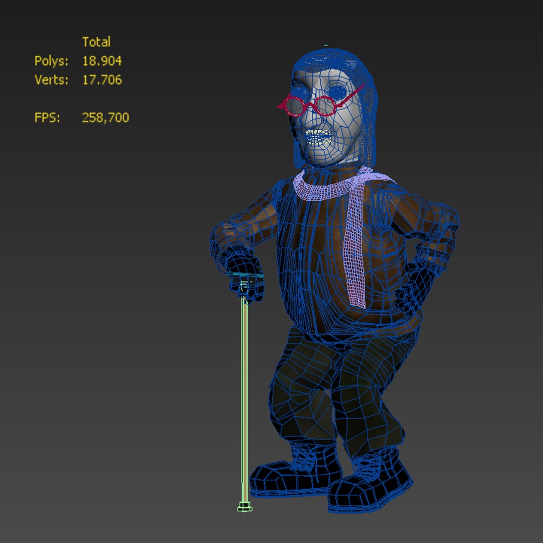 3d max rigging old man