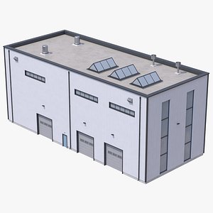 Industrial Buildig 40 3D model