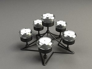 Candelabra 10 - Vray materials