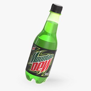 Mountain Dew Soft Drink Neon Bottle 3D model