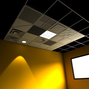 drop ceiling grid setting 3d 3ds