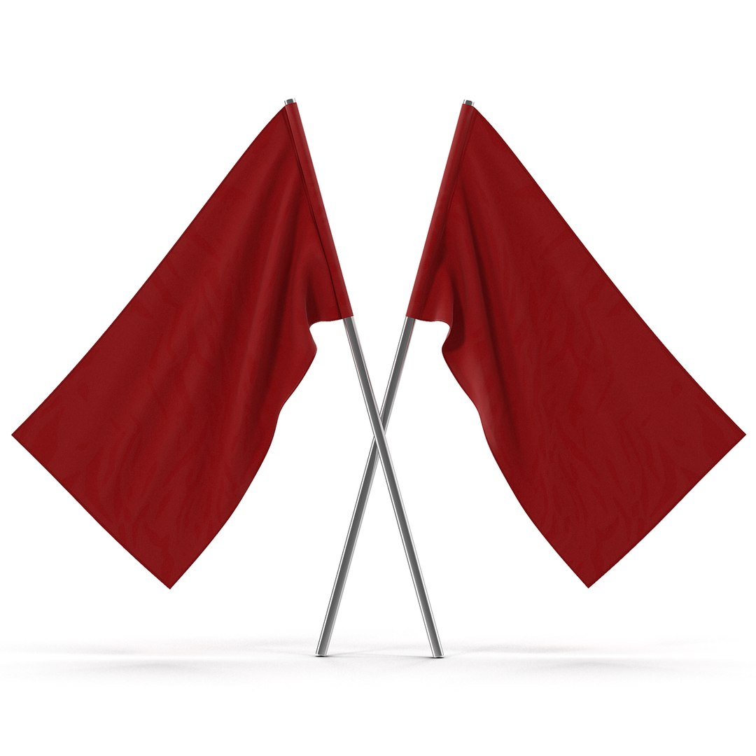 Red Flag 3D model preview