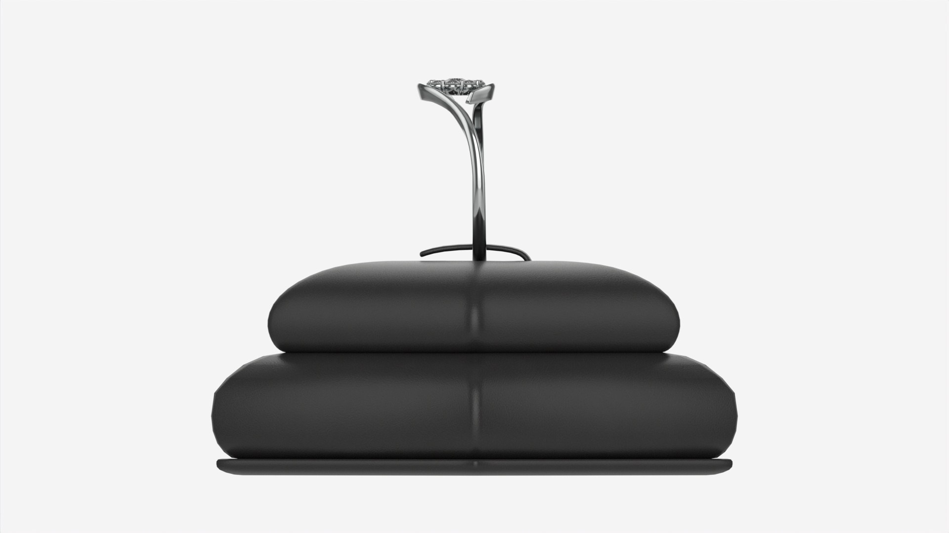 Ring Leather Display Holder Stand 04 3D Model - TurboSquid 1969830