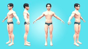 Jamal - Male Base Mesh - Cartoon Character 3D model